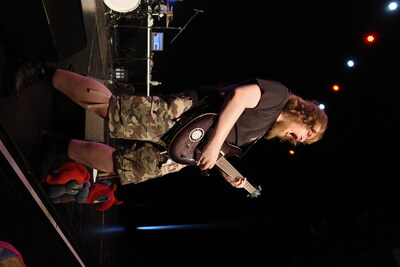 BlackenedBlue shooting invisible mouth lasers.